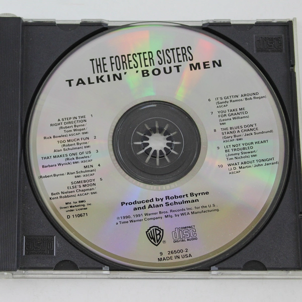Talkin' 'Bout Men CD by The Forester Sisters 1991 Warner Bros - Pre-Owned