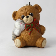 Vintage 1988 Hallmark Keepsake Purrfect Snuggle Ornament Original Box
