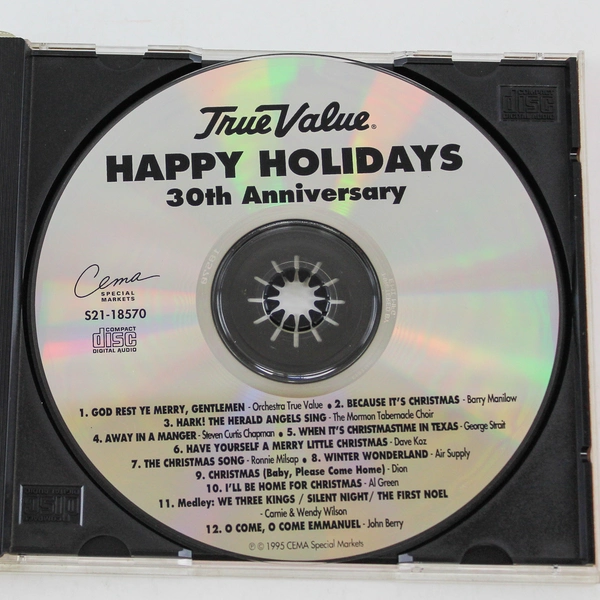 Happy Holidays 30th Anniversary Music CD TrueValue 1995 CEMA Special