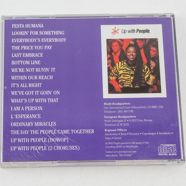 The Festival CD by Up With People 1995 Good Condition Minor Scratches