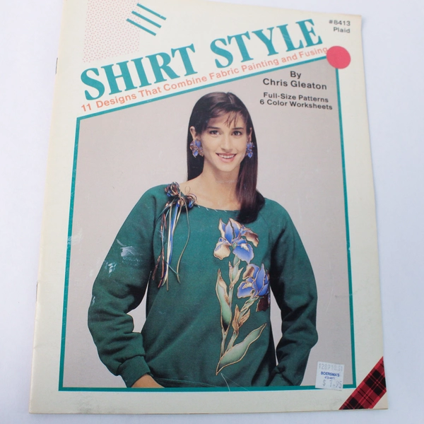 1989 Plaid Shirt Style Magazine Fabric Painting Fusing 11 Designs Chris Gleaton