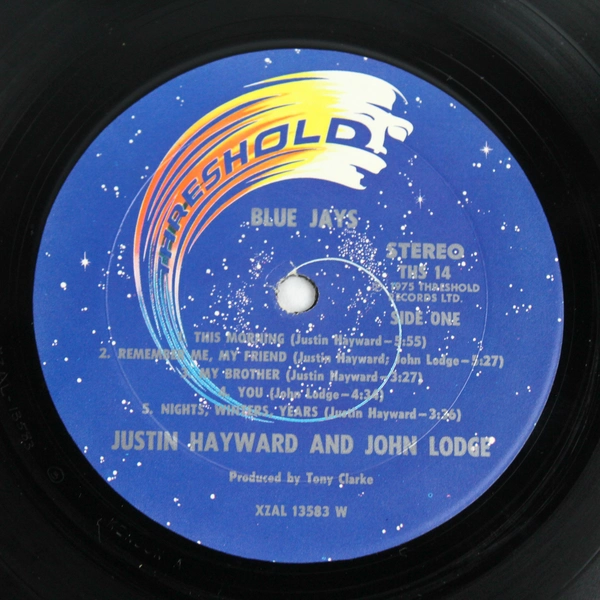 Justin Hayward John Lodge Blue Jays 1975 Rock LP Threshold 12" Vinyl