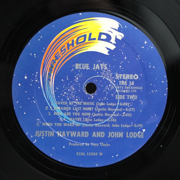 Justin Hayward John Lodge Blue Jays 1975 Rock LP Threshold 12" Vinyl
