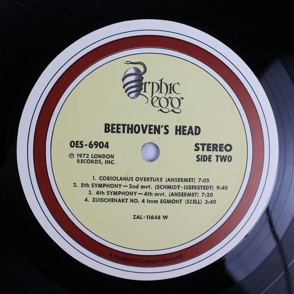 Beethoven Beethoven's Head Vinyl 12" LP Orphic Egg London 1972