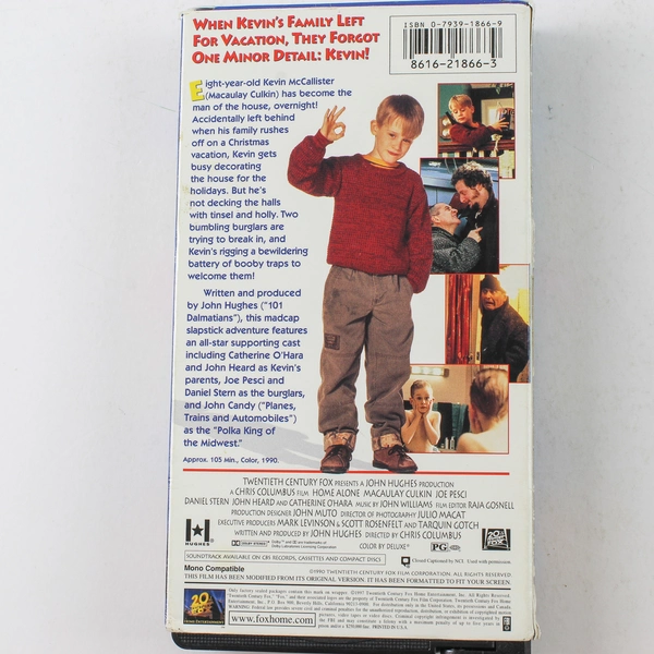 Home Alone VHS 1997 John Hughes Macaulay Culkin Holiday Classic