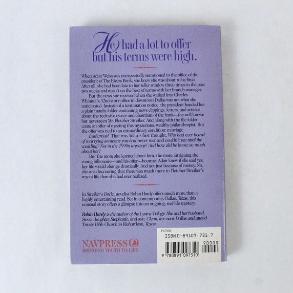 Streiker's Bride Robin Hardy 1993 Navpress Paperback