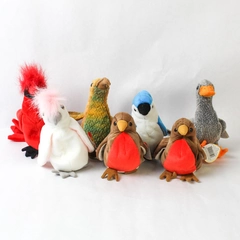 Lot of 7 Vintage TY Beanie Baby Birds With Tags Kuku Mac Honks Beaks the Kiwi