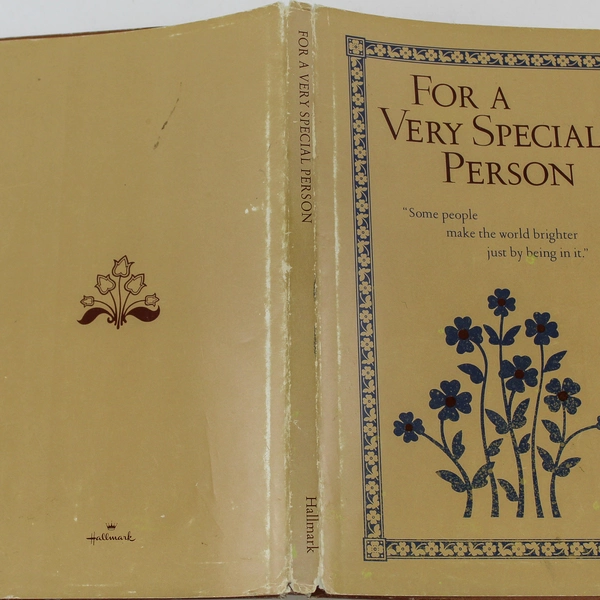 For A Very Special Person Some People Make The World Brighter 1976 Hallmark PB