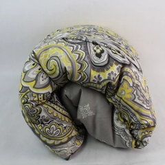 Mainstays Full Sized Polyester Comforter Yellow Gray Geometric Pattern 90" x 83"