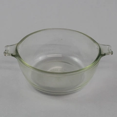 Vintage Pyrex 018 Clear Glass Mini Casserole Dish 10 oz Pre-owned