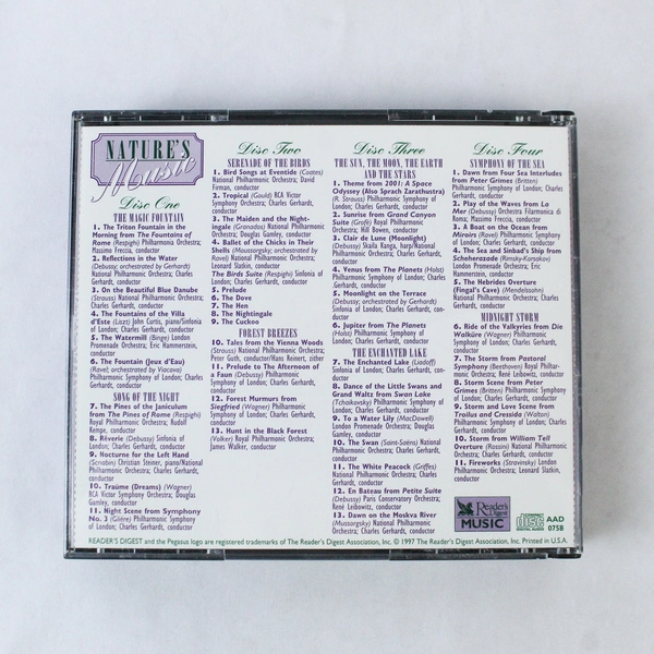 Reader’s Digest Music Nature’s Music 4 CD Set