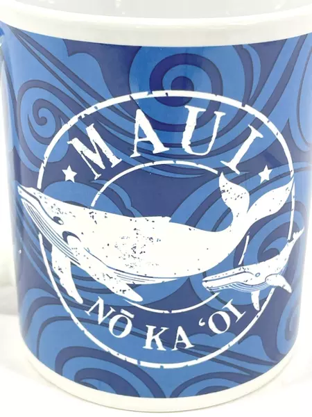 2017 Island Heritage Maui No Ka 'Oi Coffee Mug Whale Design Pre-Owned