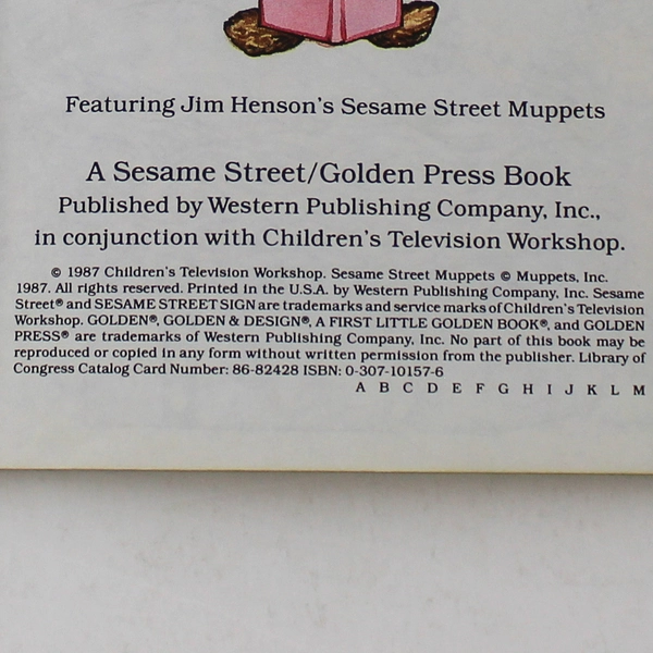 Big Bird's Busy Day Book Sesame Street Golden Press 1987 Good Condition