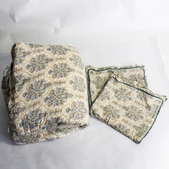 Savannah Home King Sized Comforter and 2 Matching Paisley Patterned Pillowcases 