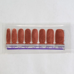 Color Street Moscow or Never Nail Polish Strips E02300 Orange Glitter NIP