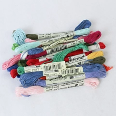 Lot of 24 Galaxy Skeins 6 Strand Embroidery Floss Thread Assorted Colors