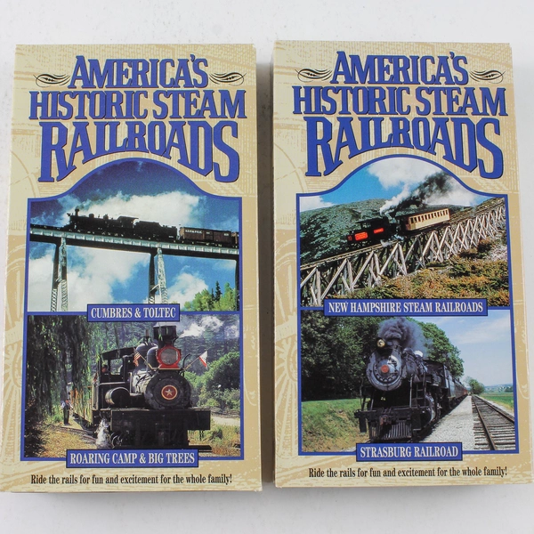 America's Historic Steam Railroads Series One VHS 1999 2-Tape Set