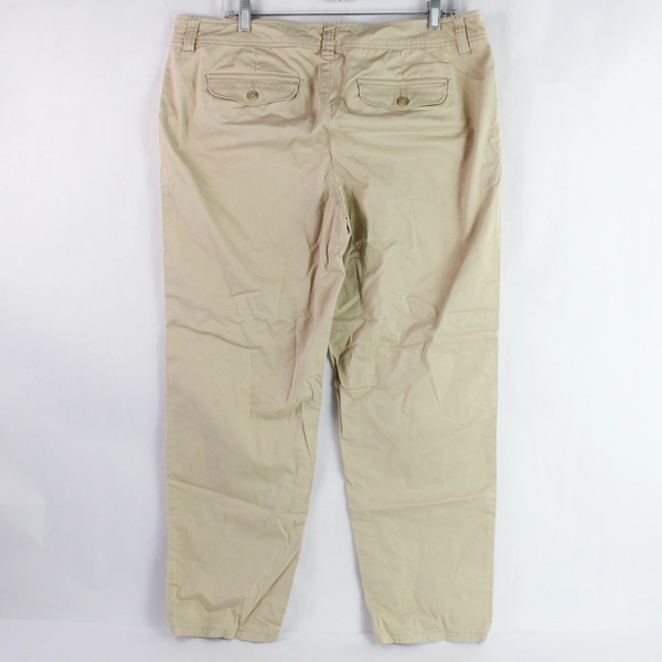 Liz Claiborne Flat Front Khaki Pants Women's 36W x 28L