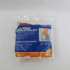 Frost King Fiberglass Pipe Wrap Insulation Kit R-Value 1.6 25ft Sealed