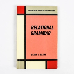Relational Grammar by Barry J. Blake 1990 Paperback Pre-owned Writing