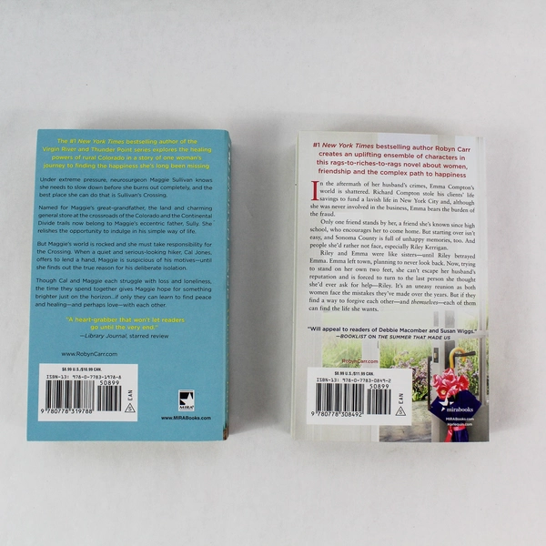 Lot of 2 Robyn Carr Novels What We Find & The Life She Wants Good Condition