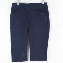 Signature Slimming Petite by Christopher & Banks Women's Blue Capri Pants Sz 4P