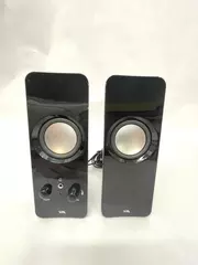 Cyber Acoustics CA-2050 USB Speakers with Original Box & Manual Good Condition