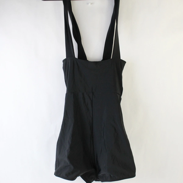 Pinky Pinups Black One Piece Swimsuit Tie Straps with Bra Pads Size Small