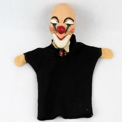 Vintage 1960s Kunstler ERI Hand Puppet Clown Hand Puppet Flawed
