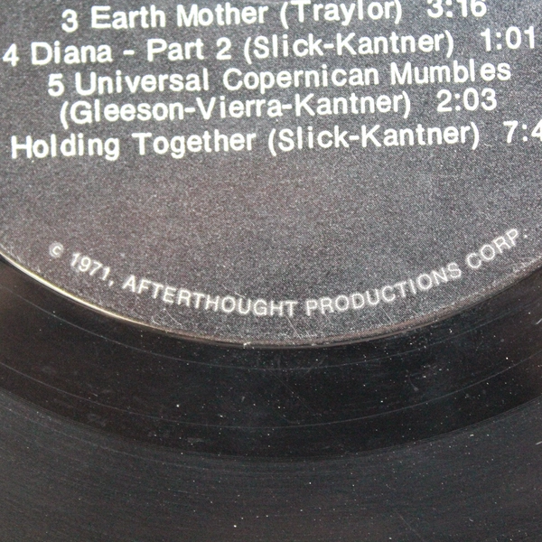 Sanfighter Vinyl LP Paul Kantner Grace Slick Grunt Records 1971 Used