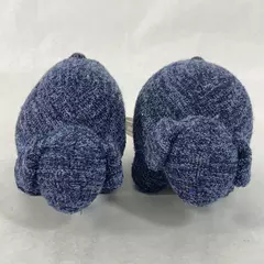 Lot of 2 Bath and Body Works Plush Stuffed Sheep Navy Blue Knit