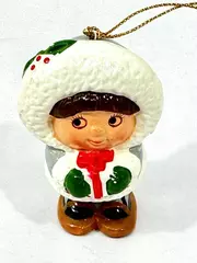 1985 Kisha Eskimo Christmas Ornament Union Wadding Co. Collectible