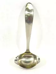 Vintage Washington Forge 18-8 Stainless Double Spout Gravy Ladle 7" Long