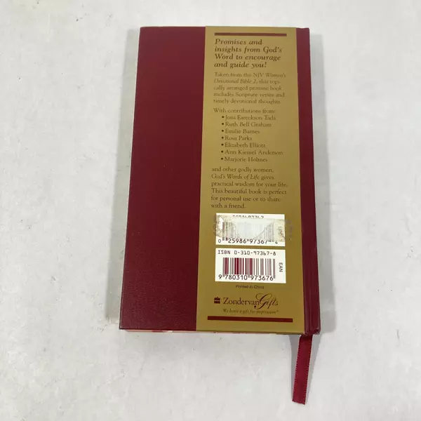 God's Words of Life Women's Devotional Bible by Zondervan 1997 Hardcover