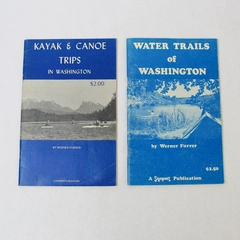 Lot of 2 Vintage Washington State Kayak & Canoe Travel Booklets 1970s