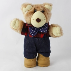 Vintage 1986 Furskins Standing Bear Stuffed Animal Figure 7" Tall