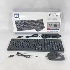 QR-70 Wired Keyboard And Optical Mouse Open Box Missing The USB Wifi Adapter