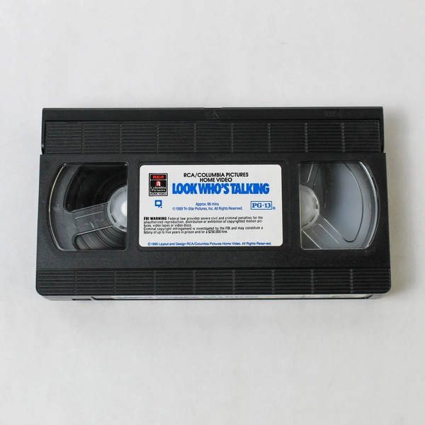 Look Who's Talking VHS 1990 Columbia Pictures John Travolta Kirstie Alley