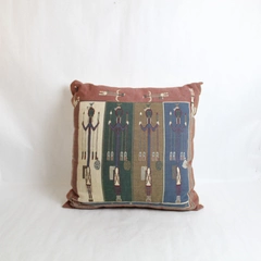 Unbranded Southwestern Style Burgundy Green Blue Pillow 21 x 20 x 9 Home Decor