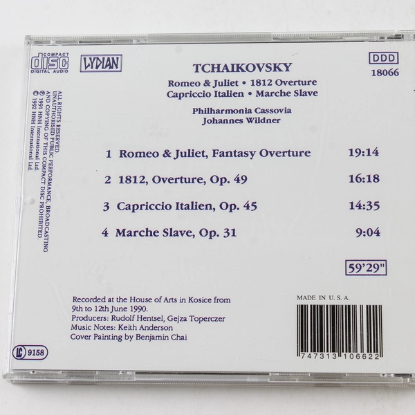 Tchaikovsky 1812 Overture CD Romeo & Juliet Philharmonia Cassovia 1992
