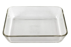 Vintage Pyrex 7210 01 Clear Glass Baking Dish 3-Cup Rectangular 7x5