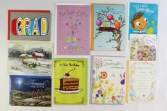 Lot of 10 Various Greeting Cards Birthday Christmas Get Well Anniversary Grad