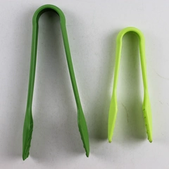 Lot of 2 Progressive Green Nylon Nesting Tongs Kitchen Gripping Gadget