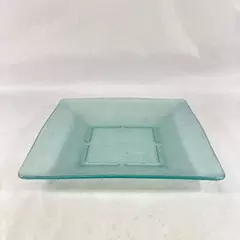 Vintage Square GET Green Textured Melamine Bowl 12.75 Inch