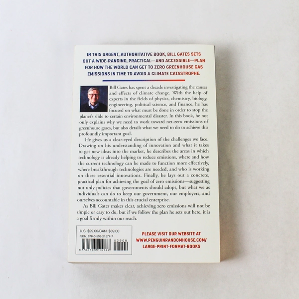 How to Avoid a Complete Disaster by Bill Gates 2021 Random House Paperback