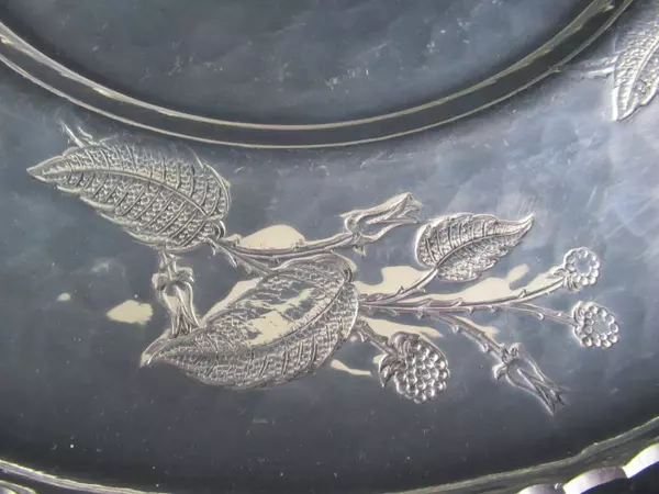 Vintage Farberware Wrought Aluminum Lazy Susan Engraved Flowers Floral