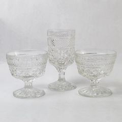 3 Anchor Hocking Wexford Replacement Glasses Champagne And Claret Wine