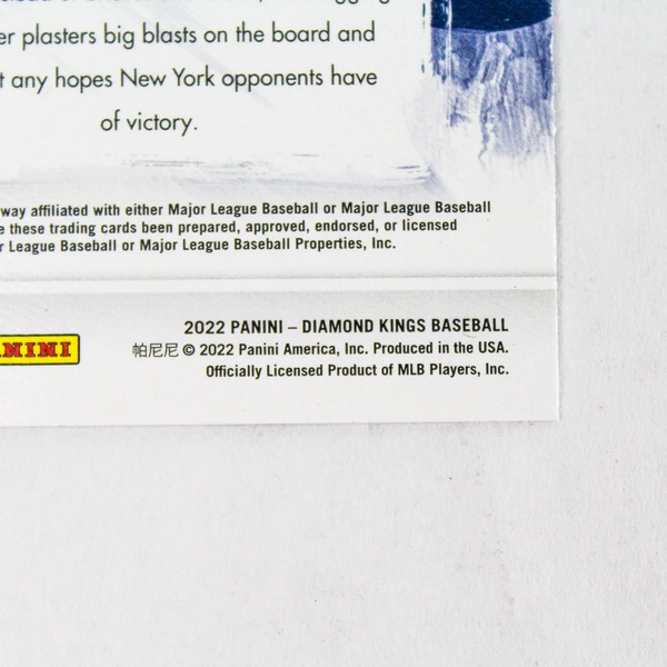 2022 Panini Diamond Kings MS-7 Aaron Judge Modern Strokes Card