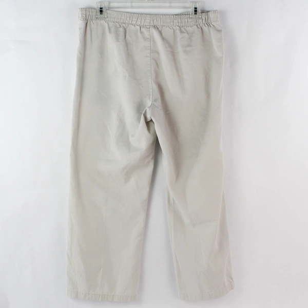 White Stag Women's Beige Pull-On Elastic Waist Cropped Pants Size M (8P-10P)