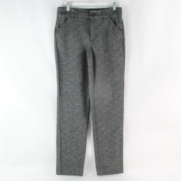 Time And Tru Women’s Mid Rise Gray Black Straight Leg Dress Pants Size 8 